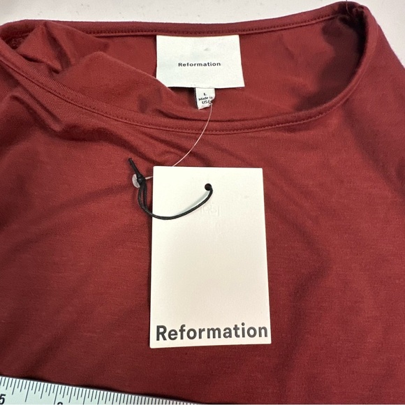 Reformation Elegant Long Sleeve Dress Size L - Picture 5 of 6